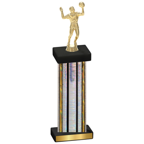 Single Silver Glacier Volleyball Trophy