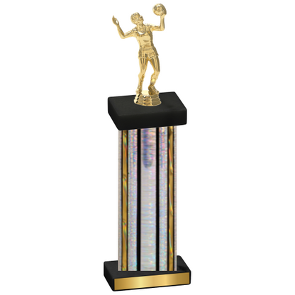 Single Silver Glacier Volleyball Trophy