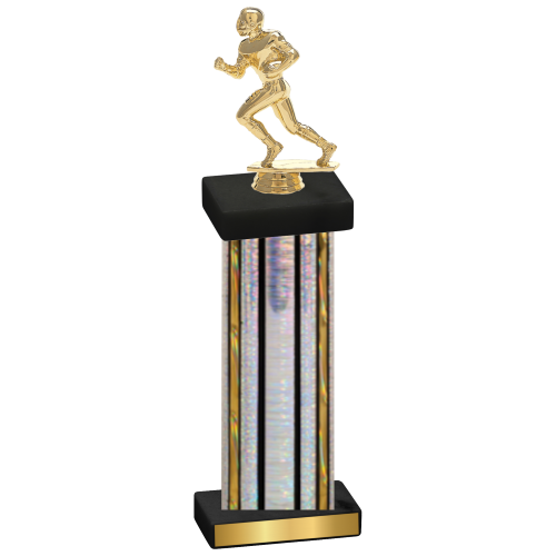 Single Silver Glacier Football Trophy