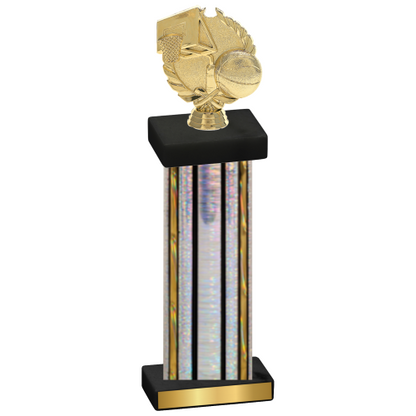 Single Silver Glacier Basketball Trophy