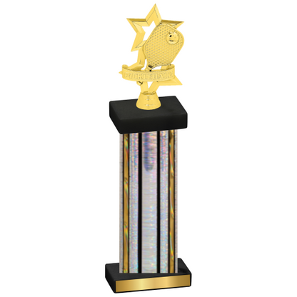 Single Silver Glacier Pickleball Trophy