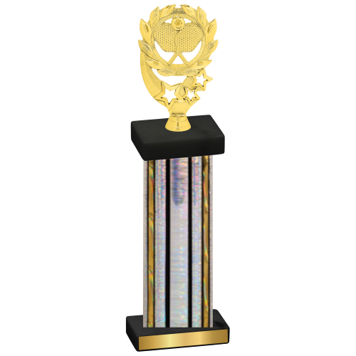 Single Silver Glacier Pickleball Trophy