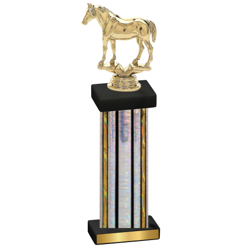 Single Silver Glacier Horses Trophy