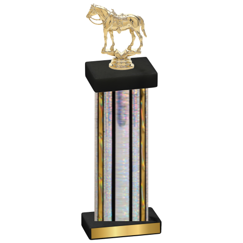 Single Silver Glacier Horses Trophy