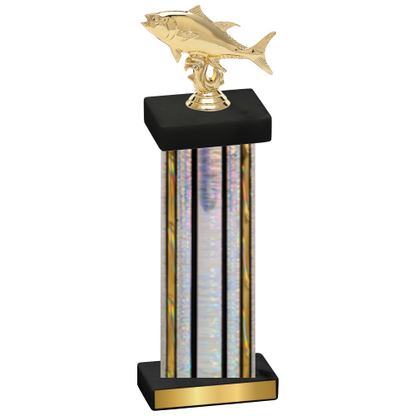 Single Silver Glacier Fishing Trophy