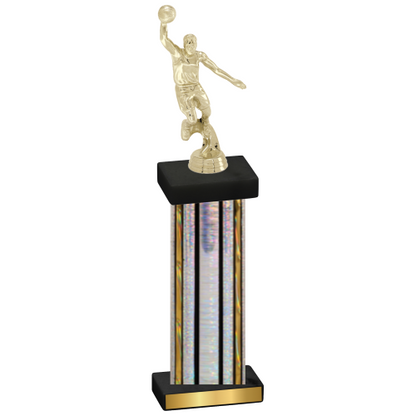 Single Silver Glacier Basketball Trophy