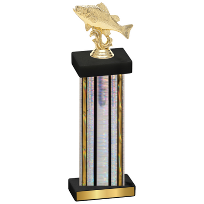 Single Silver Glacier Fishing Trophy