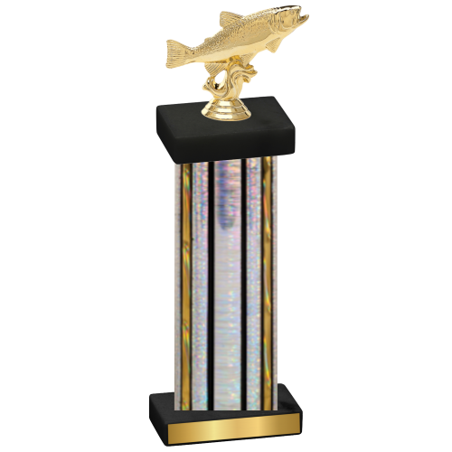 Single Silver Glacier Fishing Trophy