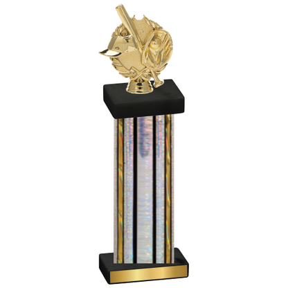 Single Silver Glacier Baseball Trophy