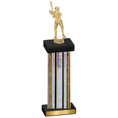 Single Silver Glacier Baseball Trophy