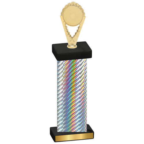 Single Silver Carbon Fiber Insert Trophy