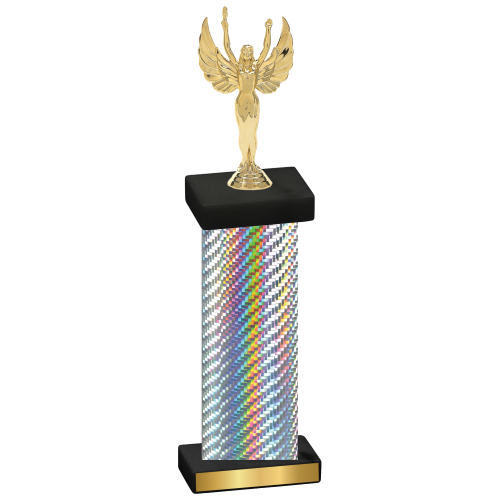 Single Silver Carbon Fiber Victory Trophy