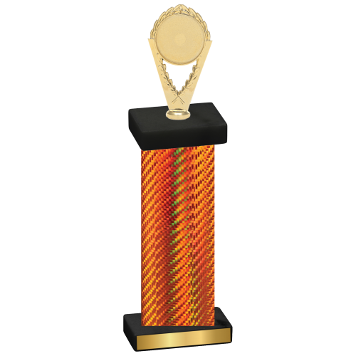 Single Orange Carbon Fiber Insert Trophy