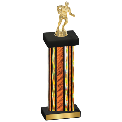 Single Orange Glacier Rugby Trophy