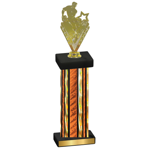 Single Orange Glacier Rugby Trophy