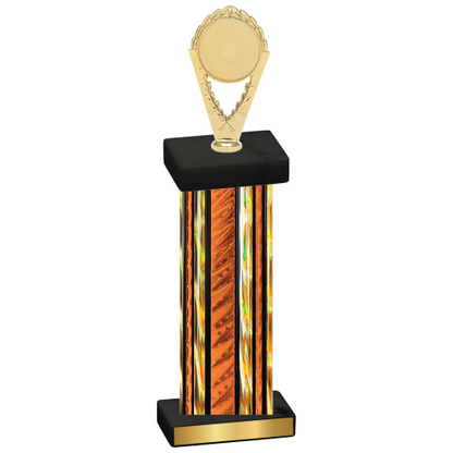 Single Orange Glacier Insert Trophy