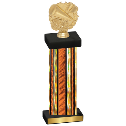 Single Orange Glacier Cheerleading Trophy