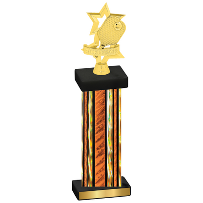 Single Orange Glacier Pickleball Trophy