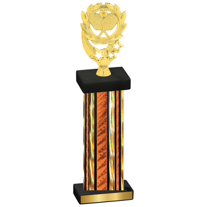 Single Orange Glacier Pickleball Trophy