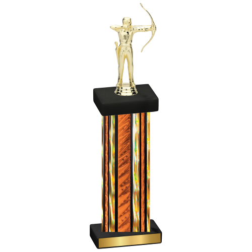 Single Orange Glacier Archery Trophy