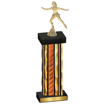 Single Orange Glacier Skater Trophy