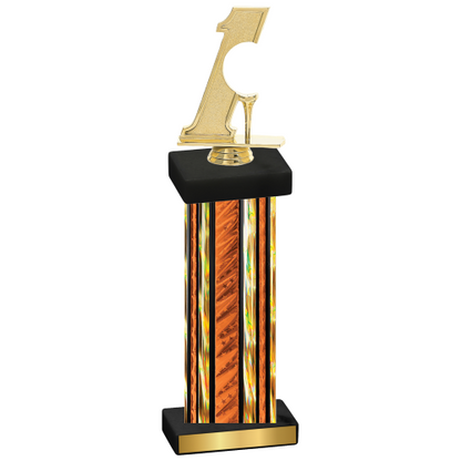 Single Orange Glacier Golf Trophy