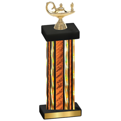 Single Orange Glacier Academics Trophy