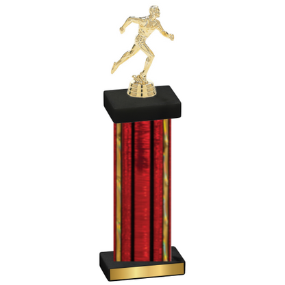 Single Red Glacier Running Trophy