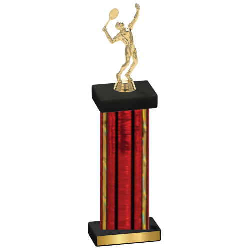 Single Red Glacier Tennis Trophy