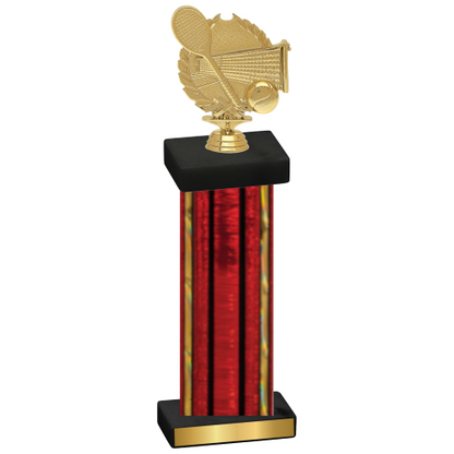 Single Red Glacier Tennis Trophy