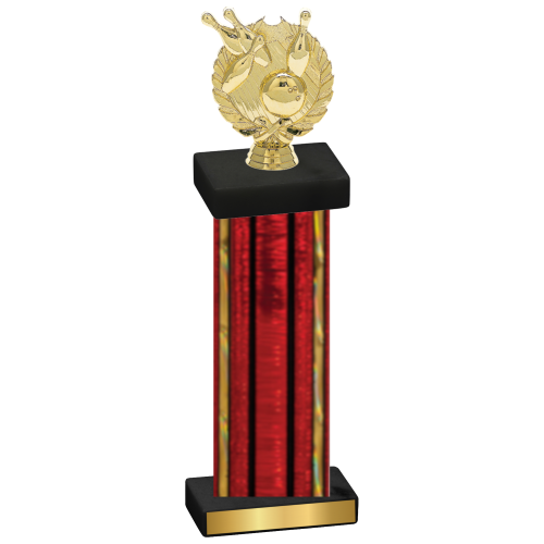 Single Red Glacier Bowling Trophy