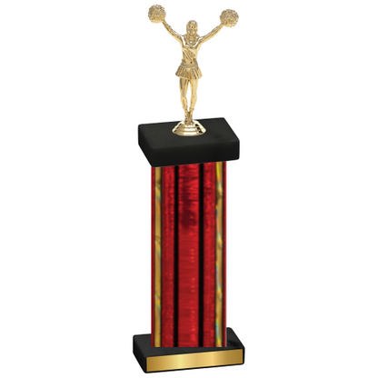 Single Red Glacier Cheerleading Trophy