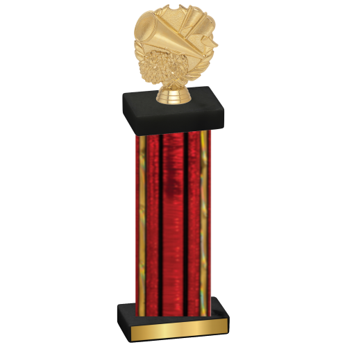 Single Red Glacier Cheerleading Trophy