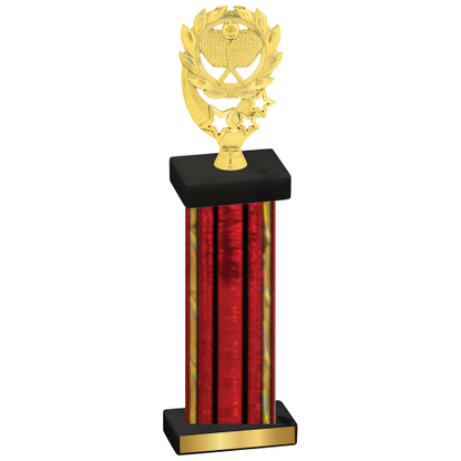 Single Red Glacier Pickleball Trophy