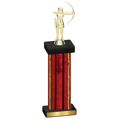 Single Red Glacier Archery Trophy