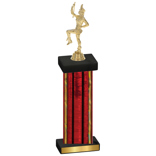 Single Red Glacier Majorette Trophy