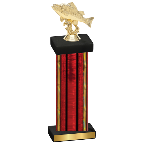 Single Red Glacier Fishing Trophy