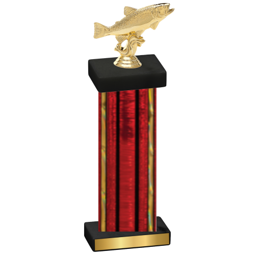 Single Red Glacier Fishing Trophy