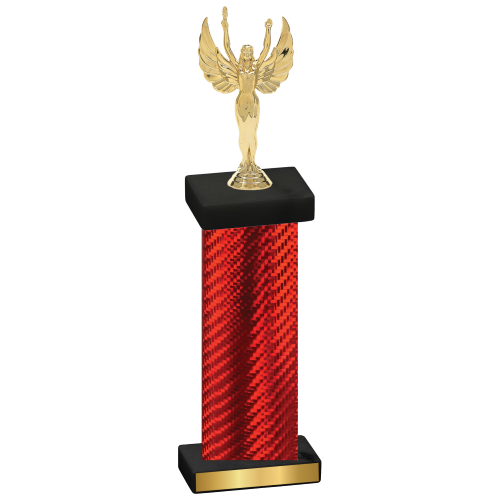 Single Red Carbon Fiber Victory Trophy