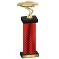 Single Red Carbon Fiber Cars Trophy