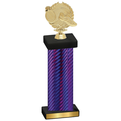 Single Purple Carbon Fiber Running Trophy