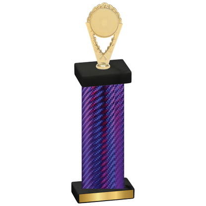 Single Purple Carbon Fiber Insert Trophy