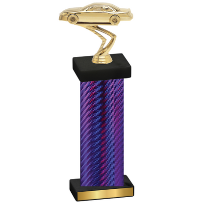 Single Purple Carbon Fiber Cars Trophy