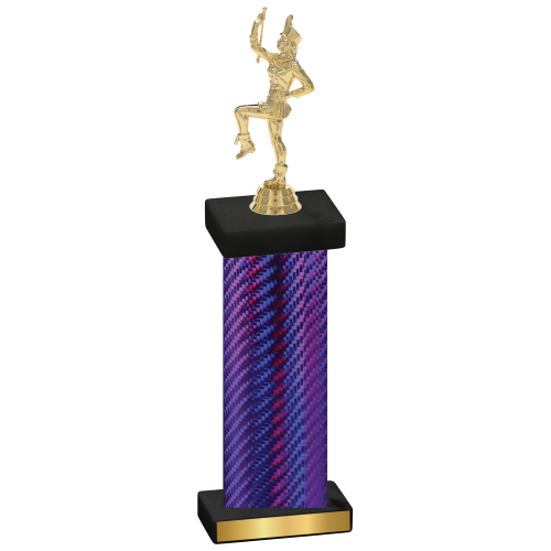 Single Purple Carbon Fiber Majorette Trophy