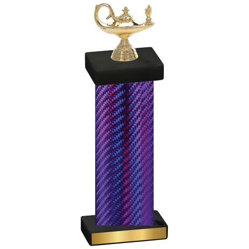 Single Purple Carbon Fiber Academics Trophy