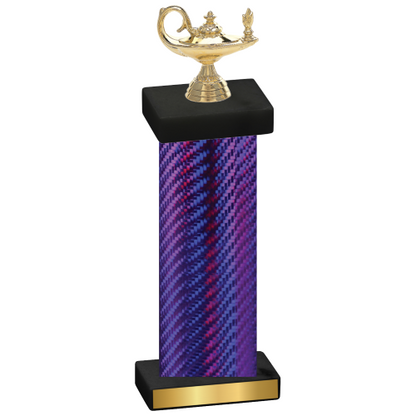 Single Purple Carbon Fiber Academics Trophy