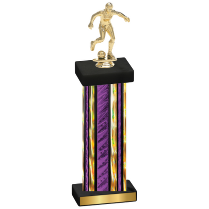 Single Purple Glacier Soccer Trophy