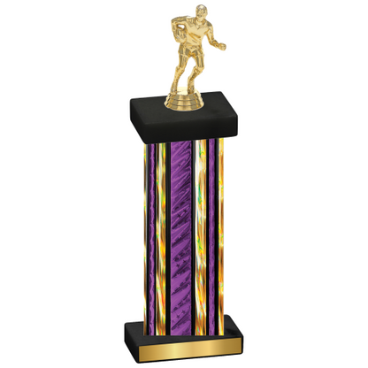 Single Purple Glacier Rugby Trophy