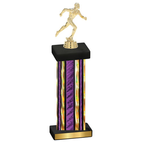 Single Purple Glacier Running Trophy