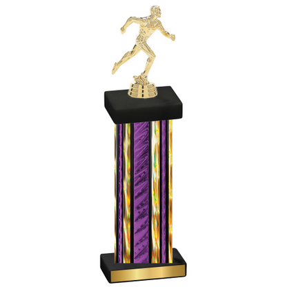 Single Purple Glacier Running Trophy